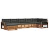 vidaXL Outdoor-Sofagarnitur 7 stk. Natur und Anthrazit