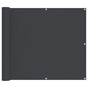 vidaXL Balkonsichtschutz Schwarz 100 x 500 cm Oxford-Stoff