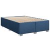 vidaXL Boxspringbett mit Matratze Blau 140x190 cm Stoff