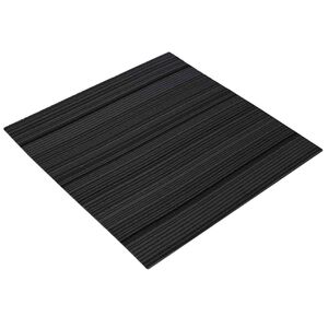 vidaXL Teppichfliese Gestreift Hellgrau 50 x 50 cm 36 stk.