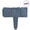 vidaXL Beeteinfassung 41 Stk. Kunststoff Stein-Optik 10 m