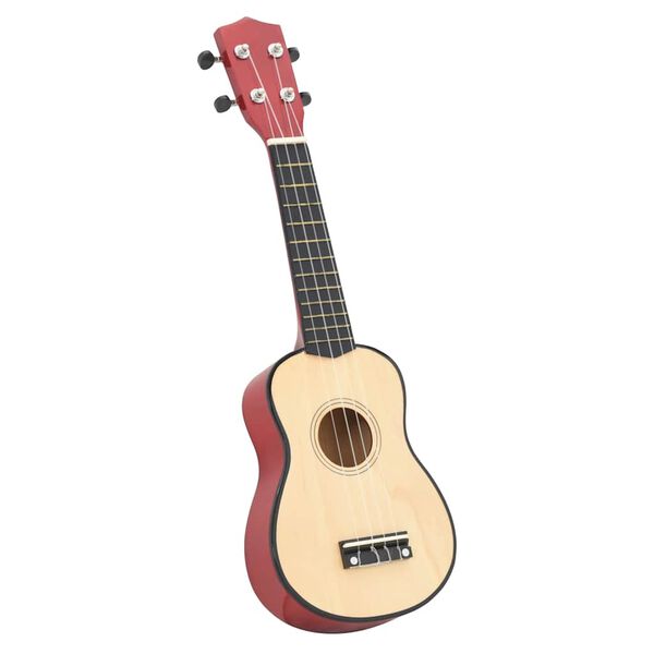 vidaXL Sopran Ukulele Set für Kinder mit Tasche Dunkles Holz 21"