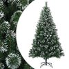 vidaXL K&uuml;nstlicher Weihnachtsbaum 120 cm PVC und Metall Gr&uuml;n