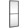 vidaXL Wandspiegel Schwarz 20x50 cm Rechteckig Eisen