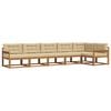vidaXL Outdoor-Sofagarnitur mit Kissen 6 pcs Natur und Beige