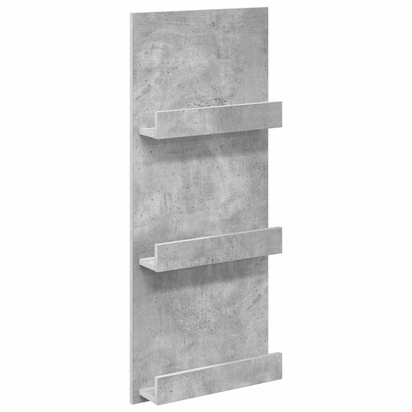 vidaXL Magazinregal Beton Grau 43 x 11 x 102 cm Holzwerkstoff
