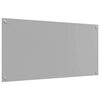 vidaXL Küchenrückwand 2 pcs Hellgrau 100 x 50 cm Gehärtetes Glas