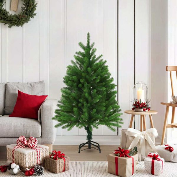 vidaXL K&uuml;nstlicher Weihnachtsbaum Naturgetreue Nadeln 120 cm Gr&uuml;n