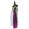 vidaXL Halloween-Hexe zum Aufh&auml;ngen SPOOKA Lila 30 x 133 cm