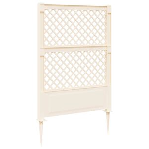 vidaXL Trellis mit Spike Wei&szlig; 99 x 6 x 165 cm PP