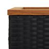 vidaXL Pflanzk&uuml;bel Schwarz 80x40x80 cm Poly Rattan