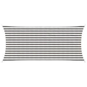 vidaXL Sonnensegel Hellgrau und Wei&szlig; 2 x 4 m HDPE