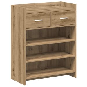 vidaXL Schuhschrank 73,5 x 36 x 92 cm Holzwerkstoff Artisan-Eiche
