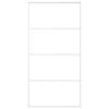 vidaXL Schiebet&uuml;r ESG Glas und Aluminium 102,5x205 cm Wei&szlig;