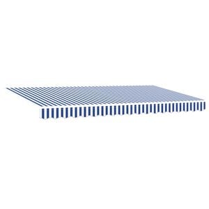vidaXL Ausziehbare Markise Blau 350 x 200 cm Stoff