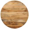 vidaXL Tischplatte &Oslash; 70x2,5 cm Rund Massivholz Mango