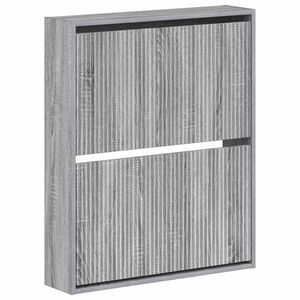 vidaXL Wandmontierter Schuhschrank ARNHEM 71 x 17 x 86 cm Sonoma-Grau