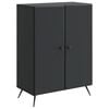 vidaXL Sideboard Schwarz 66 x 34,5 x 90 cm Holzwerkstoff
