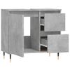 vidaXL Badschrank Betongrau 65x33x60 cm Holzwerkstoff