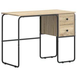 vidaXL Schreibtisch mit Stauraum Sonoma-Eiche 100 x 50 x 75 cm