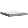 vidaXL Boxspringbett mit Matratze Hellgrau 180x200 cm Stoff