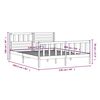 vidaXL Massivholzbett 120x200 cm