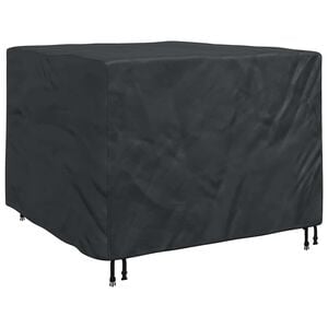 vidaXL M&ouml;belbezug Schwarz 125 x 125 x 74 cm 210D Oxford Stoff