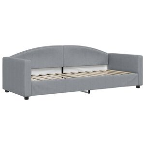 vidaXL Tagesbett Hellgrau 80x200 cm Stoff