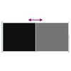 vidaXL Seitenmarkise Ausziehbar 220x500 cm Schwarz