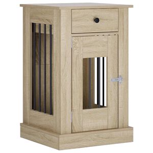vidaXL Hundek&auml;figm&ouml;bel Sonoma-Eiche 50 x 47,5 x 80 cm Holzwerkstoff