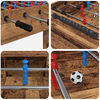 vidaXL Tischfu&szlig;balltisch Altholz 125 x 60,5 x 80 cm Holzwerkstoff