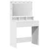 vidaXL Schminktisch mit Regal Wei&szlig; 78,5 x 41 x 135 cm Holzwerkstoff