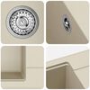 vidaXL Waschbecken Beige 670 x 460 mm 80% Quarz und 20% Harz
