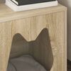vidaXL Katzenhaus Sonoma 42,5 x 40 x 53,5 cm Holzwerkstoff
