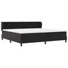vidaXL Boxspringbett mit Matratze Schwarz 200 x 200 cm Samt