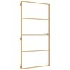 vidaXL Innent&uuml;r Schlank Golden 102,5x201,5 cm Hartglas und Aluminium