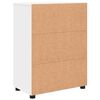 vidaXL Badezimmerschrank Wei&szlig; 60 x 35 x 80 cm Holzwerkstoff & Metall