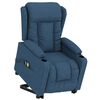 vidaXL Massagesessel mit Aufstehhilfe Blau Stoff