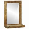 vidaXL Badezimmer Spiegel Braun 50 x 22 x 70 cm Massivholz Mango