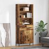 vidaXL Highboard Altholz 69,5 x 32,5 x 180 cm Holzwerkstoff