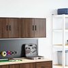 vidaXL Garagen-Wandschrank Braun Eichen-Optik Holzwerkstoff