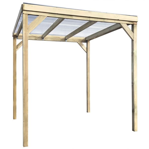 vidaXL Holz-Gartenschuppen Feuerholz-Unterstand 2 x 2 x 2 m