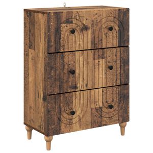 vidaXL Schubladenschrank Altholz 66 x 34,5 x 90 cm Holzwerkstoff