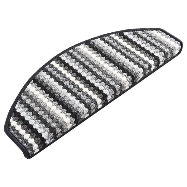 vidaXL Stufenmatten Selbstklebend 15 Stk. 65x24x4 Mehrfarbig Anthrazit