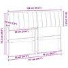 vidaXL Gepolstertes Kopfteil Hellgrau 120 cm Massives Kiefernholz