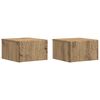 vidaXL Wandmontierter Beistelltisch 2 stk. Artisan-Eiche