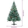 vidaXL Künstlicher Weihnachtsbaum Grün 150 cm PVC und Stahl
