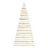 vidaXL Weihnachtsbaum Natur 210 cm Massives Eschenholz