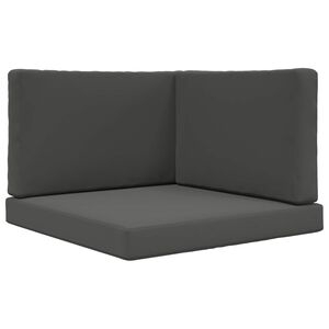 vidaXL Sofakissen f&uuml;r drau&szlig;en Polyester Anthrazit 80 x 80 cm