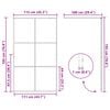 vidaXL Duschwand f&uuml;r Begehbare Dusche mit Klarem ESG Glas 115x195 cm